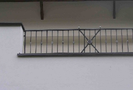 Terrassengeländer Geländer Stahl grau silber