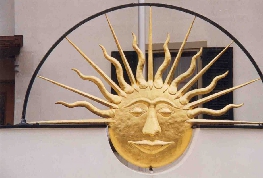 Schmiedeeisen Zunftzeichen Sonne Metall