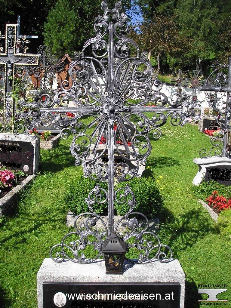 Schmiedeeisen Grabkreuz Metall Grab Kreuz