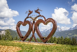 Herzen, Hochzeit, Schmiedeeisen, Almwelt Austria