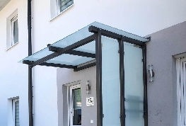 Überdachung Eingang Glasdach