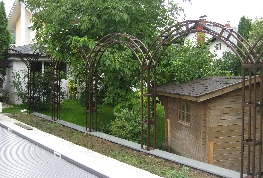 Rundbogen Rosenbogen Pflanzen