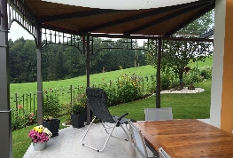 Überdachung Dach Außenbereich Garten Glas Stahl