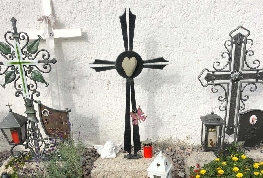 Grabkreuz Eisen Schmiedeeisen Kreuz