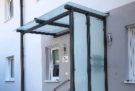 Überdachung Eingang Glasdach