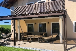 Überdachung Stahl Glas