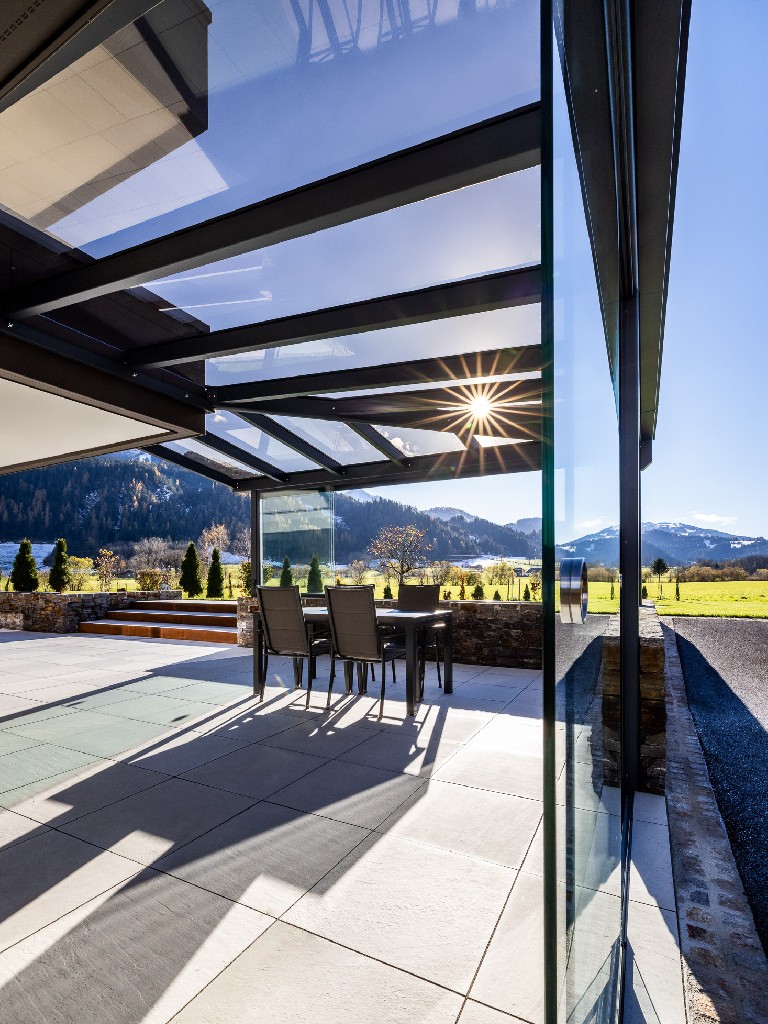 Überdachung, Glasüberdachung, Sommergarten, Sommergarten exravagant, Sommergarten Villa, Glaselemente,
